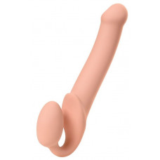 Телесный безремневой страпон Silicone Bendable Strap-On L Телесный безремневой страпон Silicone Bendable Strap-On L