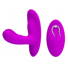 Лиловый вибромассажёр с движущимися шариками Magic Finger Лиловый вибромассажёр с движущимися шариками Magic Finger