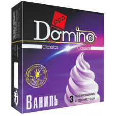 Ароматизированные презервативы Domino Ваниль - 3 шт. Ароматизированные презервативы Domino Ваниль - 3 шт.