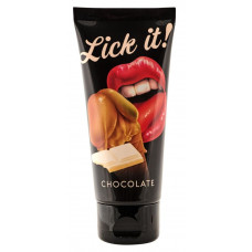 Съедобная смазка Lick It с ароматом белого шоколада - 100 мл. Съедобная смазка Lick It с ароматом белого шоколада - 100 мл.