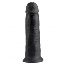 Чёрный фаллос-гигант 10 Cock - 25,4 см. Чёрный фаллос-гигант 10 Cock - 25,4 см.