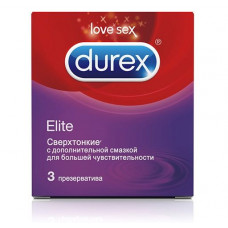 Сверхтонкие презервативы Durex Elite - 3 шт. Сверхтонкие презервативы Durex Elite - 3 шт.