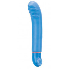 Синий вибратор с ребристой головкой PURE 8 G-SPOT BLUE - 20 см. Синий вибратор с ребристой головкой PURE 8 G-SPOT BLUE - 20 см.