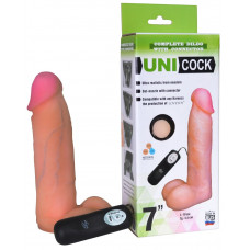 Фаллическая насадка Харнесс UNICOCK 7 с вибрацией - 19 см. Фаллическая насадка Харнесс UNICOCK 7 с вибрацией - 19 см.