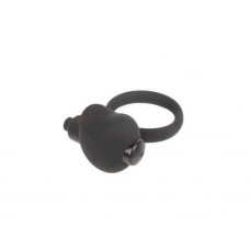 Чёрное эрекционное кольцо с вибрацией Sex Expert Чёрное эрекционное кольцо с вибрацией Sex Expert