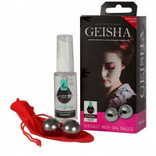 Металлические вагинальные шарики Geisha в комплекте с лубрикантом Металлические вагинальные шарики Geisha в комплекте с лубрикантом