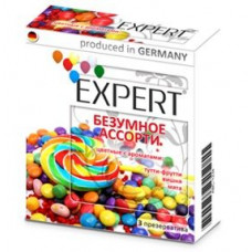 Цветные ароматизированные презервативы Expert Безумное ассорти - 3 шт. Цветные ароматизированные презервативы Expert Безумное ассорти - 3 шт.