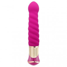 Ярко-розовый вибратор-ротатор ECSTASY Deluxe Charismatic Vibe - 21 см.