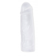 Удлиняющая прозрачная эластичная насадка Super Dick Sleeve Удлиняющая прозрачная эластичная насадка Super Dick Sleeve