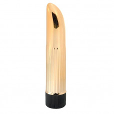 Золотистый миниатюрный вибратор Gold Ladyfinger - 13 см. Золотистый миниатюрный вибратор Gold Ladyfinger - 13 см.