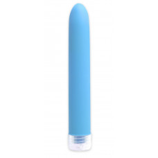 Неоново-голубой вибратор Neon Luv Touch Vibe - 17 см.