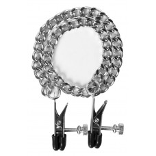 Регулируемые зажимы на соски Flat Nipple Screw с цепочкой Регулируемые зажимы на соски Flat Nipple Screw с цепочкой