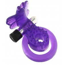 Эрекционное кольцо с вибрацией COCK BALL RING BUTTERFLY JELLY VIBE Эрекционное кольцо с вибрацией COCK BALL RING BUTTERFLY JELLY VIBE
