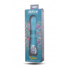 Голубой силиконовый вибратор Dolce Tyler - 16,5 см. Голубой силиконовый вибратор Dolce Tyler - 16,5 см.