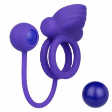 Фиолетовое эрекционное кольцо с утяжелителем Silicone Rechargeable Dual Rockin Rim Enhancer Фиолетовое эрекционное кольцо с утяжелителем Silicone Rechargeable Dual Rockin Rim Enhancer
