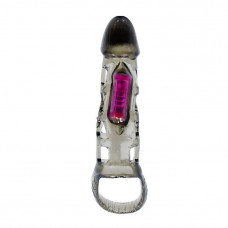 Дымчатая вибронасадка на пенис с подхватом Дымчатая вибронасадка на пенис с подхватом