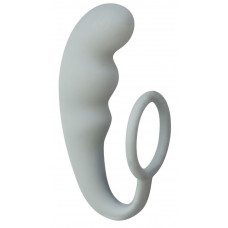Серое эрекционное кольцо с анальным стимулятором Mountain Range Anal Plug Серое эрекционное кольцо с анальным стимулятором Mountain Range Anal Plug