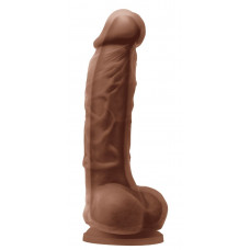 Кофейный фаллоимитатор Dual Density 5 Dildo - 17,3 см. Кофейный фаллоимитатор Dual Density 5 Dildo - 17,3 см.