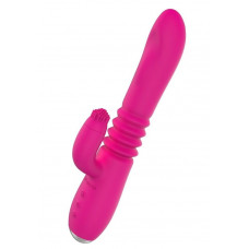 Розовый вибратор с клиторальным стимулятором Nalone Idol Plus - 22,4 см. Розовый вибратор с клиторальным стимулятором Nalone Idol Plus - 22,4 см.