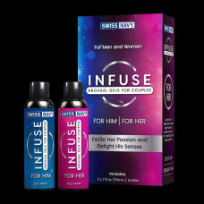 Возбуждающие лубриканты для пар INFUSE Arousal Gels for Couples - 2х59 мл. Возбуждающие лубриканты для пар INFUSE Arousal Gels for Couples - 2х59 мл.