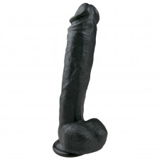 Черный фаллоимитатор Realistic Dildo - 26,5 см. Черный фаллоимитатор Realistic Dildo - 26,5 см.
