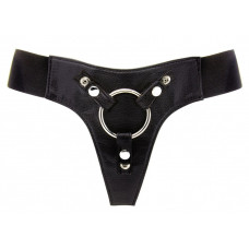 Черные трусики Harness Deluxe для страпона O-ring Черные трусики Harness Deluxe для страпона O-ring