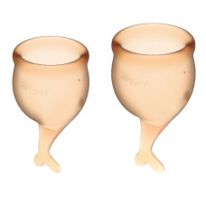 Набор оранжевых менструальных чаш Feel secure Menstrual Cup Набор оранжевых менструальных чаш Feel secure Menstrual Cup