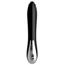 Черный вибромассажер MAGIC BLACK TULIP - 22 см. Черный вибромассажер MAGIC BLACK TULIP - 22 см.
