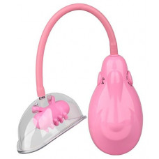 Розовый вакуумный вибромассажер VIBRATING VAGINA PUMP Розовый вакуумный вибромассажер VIBRATING VAGINA PUMP