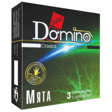 Ароматизированные презервативы Domino Мята - 3 шт. Ароматизированные презервативы Domino Мята - 3 шт.