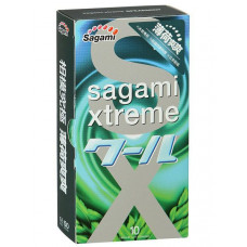 Презервативы Sagami Xtreme Mint с ароматом мяты - 10 шт. Презервативы Sagami Xtreme Mint с ароматом мяты - 10 шт.