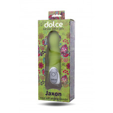 Нежно-зелёный вибратор Dolce Jaxon - 12,5 см. Нежно-зелёный вибратор Dolce Jaxon - 12,5 см.