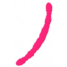 Розовый двусторонний фаллоимитатор SILICONE DOUBLE DONG - 33,5 см. Розовый двусторонний фаллоимитатор SILICONE DOUBLE DONG - 33,5 см.