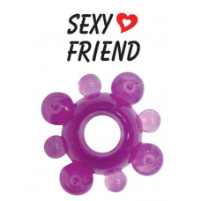 Фиолетовое эрекционное кольцо Sexy Friend Фиолетовое эрекционное кольцо Sexy Friend