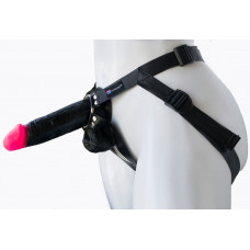 Страпон Harness Realistic с розовой головкой - 16,5 см. Страпон Harness Realistic с розовой головкой - 16,5 см.