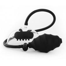 Чёрная вакуумная вибропомпа Vibrating Pussy Pump Чёрная вакуумная вибропомпа Vibrating Pussy Pump
