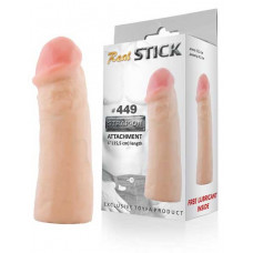 Реалистичный фаллос-насадка RealStick #449 - 15,5 см.