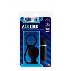 Анальная вибровтулка MENZSTUFF ASS CORK WIDE - 7,5 см.  