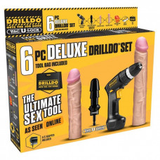 Секс-набор DELUXE DRILLDO SET 6 PIECE Секс-набор DELUXE DRILLDO SET 6 PIECE