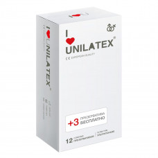 Ультратонкие презервативы Unilatex Ultra Thin - 12 шт. + 3 шт. в подарок Ультратонкие презервативы Unilatex Ultra Thin - 12 шт. + 3 шт. в подарок