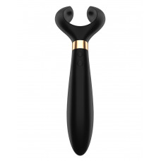 Чёрный вибромассажер для пар Satisfyer Partner Multifun 3 Чёрный вибромассажер для пар Satisfyer Partner Multifun 3