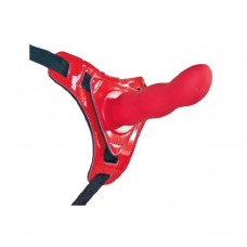 Красные трусики со сменной насадкой из силикона Strap-on Curved Dong - 13,5 см. Красные трусики со сменной насадкой из силикона Strap-on Curved Dong - 13,5 см.