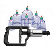 Набор помп для стимуляции Sukshen 6 Piece Cupping Set with Acu-Points Набор помп для стимуляции Sukshen 6 Piece Cupping Set with Acu-Points