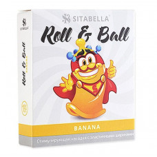 Стимулирующий презерватив-насадка Roll Ball Banana Стимулирующий презерватив-насадка Roll Ball Banana