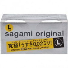 Презервативы Sagami Original 0.02 L-size увеличенного размера - 12 шт. Презервативы Sagami Original 0.02 L-size увеличенного размера - 12 шт.