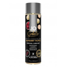 Лубрикант с ароматом трюфелей из белого шоколада и малины JO GELATO WHITE CHOCOLATE RASPBERRY TRUFFLE - 120 мл. Лубрикант с ароматом трюфелей из белого шоколада и малины JO GELATO WHITE CHOCOLATE RASPBERRY TRUFFLE - 120 мл.