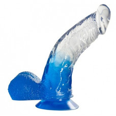 Синий фаллоимитатор с прозрачной верхней частью JELLY JOY FADE OUT DONG 6INCH - 15,2 см. Синий фаллоимитатор с прозрачной верхней частью JELLY JOY FADE OUT DONG 6INCH - 15,2 см.