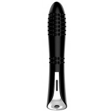 Черный вибромассажер MAGIC NUBBED THRUSTER - 12,5 см. Черный вибромассажер MAGIC NUBBED THRUSTER - 12,5 см.