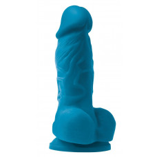 Голубой фаллоимитатор на присоске Pleasures 4 Dildo - 14,2 см. Голубой фаллоимитатор на присоске Pleasures 4 Dildo - 14,2 см.