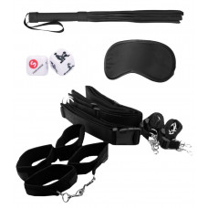 Черный игровой набор БДСМ Bondage Belt Restraint System Черный игровой набор БДСМ Bondage Belt Restraint System